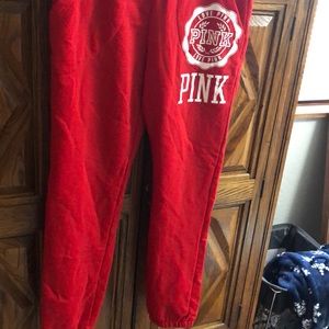 red joggers
